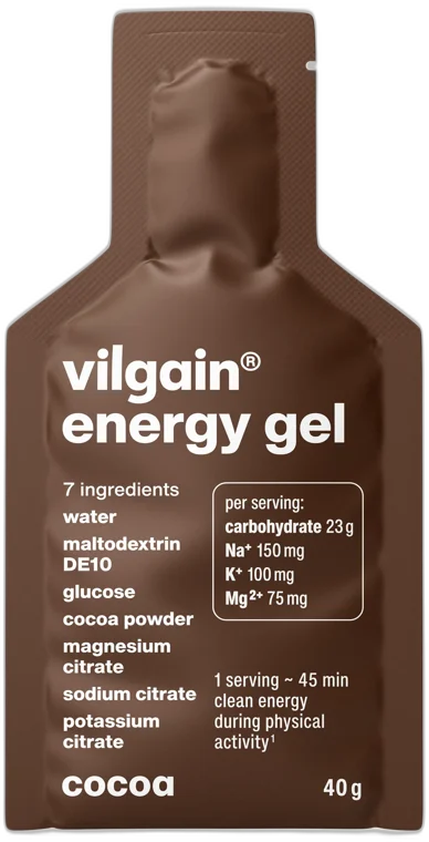 Energy Gel ⁠–⁠ zdroj rýchlej energie a elektrolytov KAKAO 40g VILGAIN