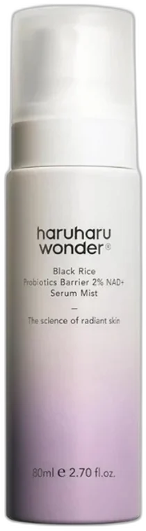Haruharu Wonder Black Rice Probiotics Barrier NAD+ Serum Mist obnovujúce pleťové sérum v spreji 80ml