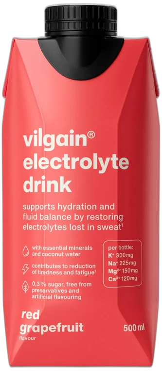 Electrolyte Drink ⁠–⁠ Osviežujúci nápoj s elektrolytmi GRAPEFRUIT VILGAIN 500ml