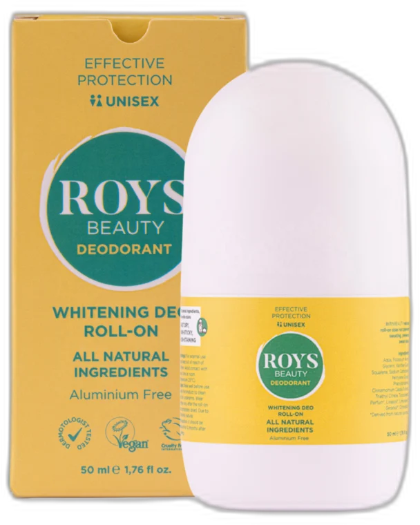 ROYS Prírodný DEO Roll-on 24h Whitening UNISEX 50 ml