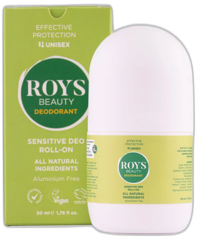 ROYS Prírodný DEO Roll-on 24h Sensitive UNISEX 50 ml