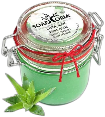 Čistá aloe – organický soľný telový peeling 255 ml Soaphoria