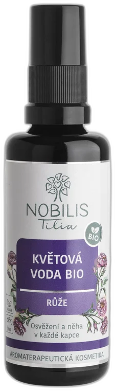 Kvetová voda BIO ruža 50ml Nobilis Tilia