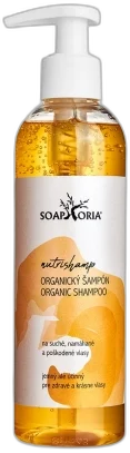 NutriShamp – organický tekutý šampón na suché, namáhané a poškodené vlasy 250 ml Soaphoria