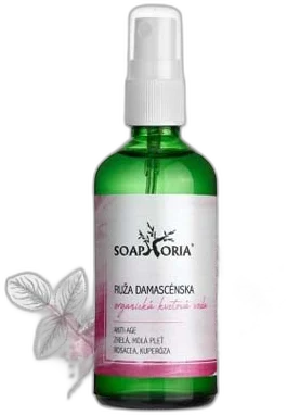 RUŽA DAMASCÉNSKA – ORGANICKÁ KVETOVÁ VODA 100ML Soaphoria