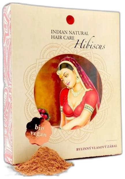 Hibiscus – Ibištekový prášok – vlasový zábal 200g Indian natural haircare