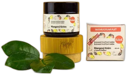 Mangový krém s Cupuacu maslom pre Suchú/Citlivú Pleť 60ml Kvitok