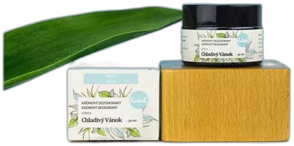 Jemný Krémový Dezodorant – Chladivý Vánok 30ml  Kvitok