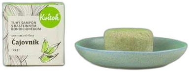 Tuhý Šampón na MASTNÉ Vlasy – Čajovník (Tea Tree) 25g Kvitok