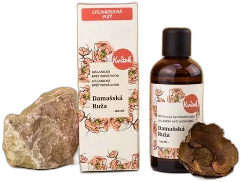 Organická Kvetinová Voda – Damašská Ruža 100ml Kvitok