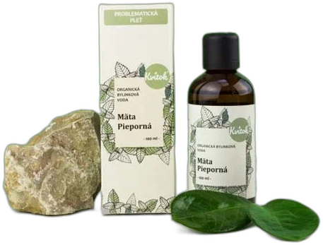 Organická Bylinková Voda – Mäta Pieporná 100ml Kvitok