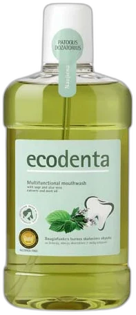 Multifunkčná ústna voda – Šalvia & Aloe Vera & Mätový olej ECODENTA 500 ml