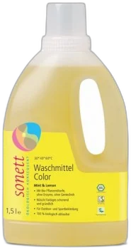 Tekutý prostriedok na pranie COLOR MÄTA & CITRÓN 1,5l Sonett