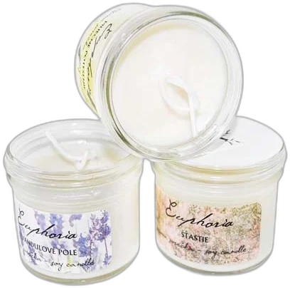 Nevinnosť – ručne odlievaná sójová sviečka Soaphoria 125 ml