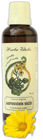 Lastovičník väčší -Tinktúra, kvapky (macerát) Herba Vitalis 50ml