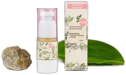Očný krém s extraktom z Plamatky a Prasličky – Denný 15ml Kvitok