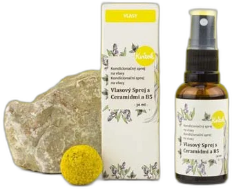 Vlasový sprej s ceramidmi a B5 na ročesávanie 30ml Kvitok