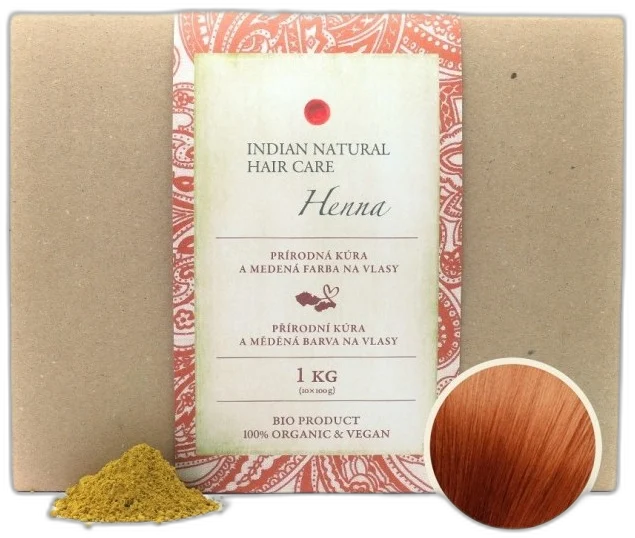 100% Henna (medená kúra) Indian natural haircare 1kg