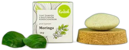 Tuhý šampón s Kondicionérom 50 g Moringa (proti LUPINÁM) Kvitok