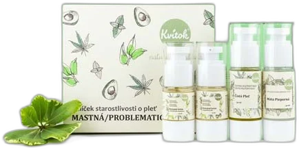 Čistiaci Balíček Starostlivosti o MASTNÚ/PROBLEMATICKÚ Pleť KVITOK
