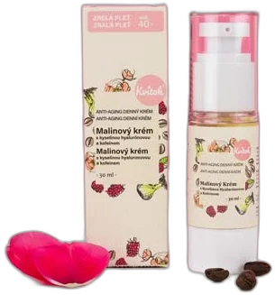Malinový Krém pre Zrelú Pleť (vek 40+) – Denný 30ml KVITOK